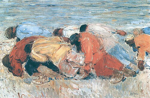 Ship puller on the Volga, 1910, Robert Sterl