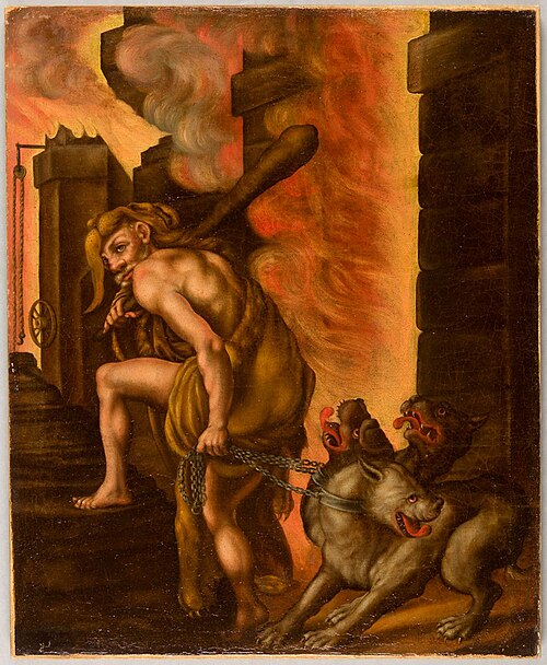 Hercules and Cerberus, , Philipp Uffenbach