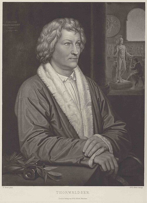 Bertel Thorvaldsen, 1823, Heinrich Maria von Hess