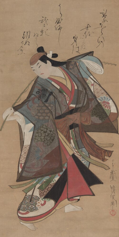Sanjo Kantaro II in the Role of Urashima Taro, 1710, Kaigetsudō Ando