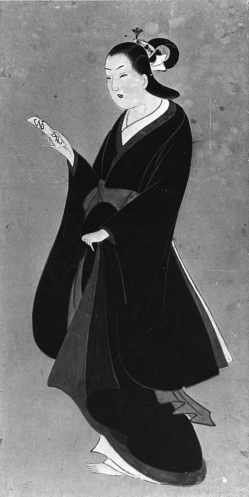 Beauty with Letter, 1834, Kaigetsudō Ando