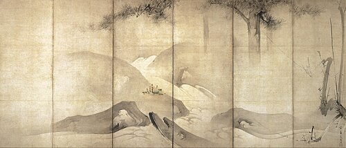 Pine and Plum by Moonlight, 1591, Kaihō Yūshō