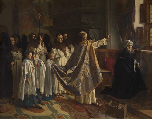 Exorcism of Joanna of Castile, 1876, Willem Geets