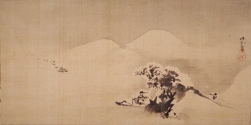 Chinese Winter Landscape, 1700, Kanō Naonobu