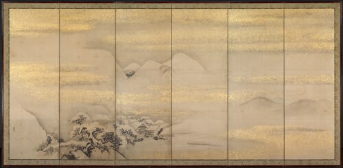 Summer and Winter Landscapes (one of a pair), 1628, Kanō Naonobu