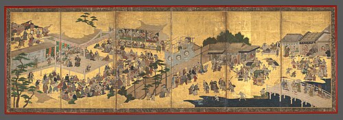 Women’s Kabuki, 1607, Kanō Takanobu
