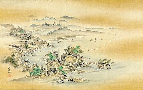 Eight Views of Xiao Xiang, 1683, Kanō Tanshin