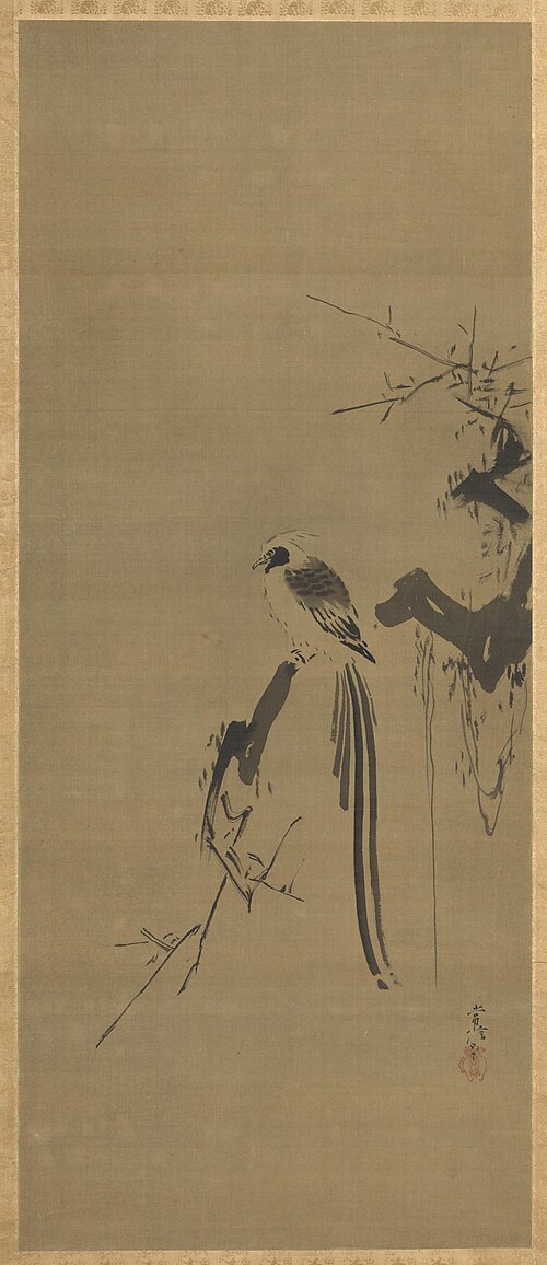 Dove and Long-tailed Bird, , Kanō Tsunenobu