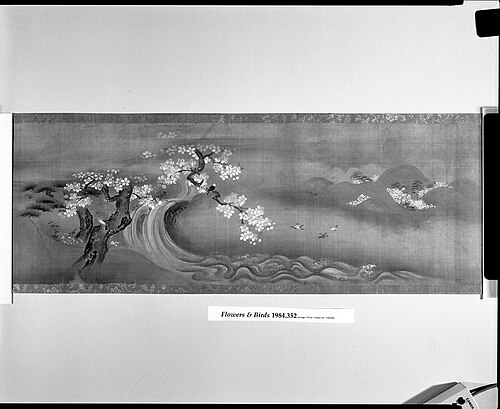 Flower and Bird Illustrations (Kachō emakimono), , Kanō Tsunenobu
