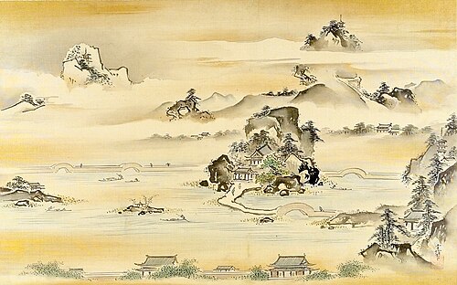 Eight Views of Xiao Xiang, 1683, Kanō Tsunenobu