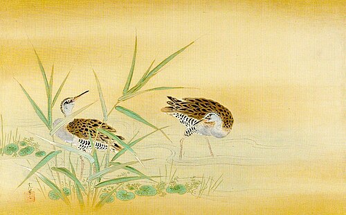 Two Snipes in a Stream, 1683, Kanō Tsunenobu