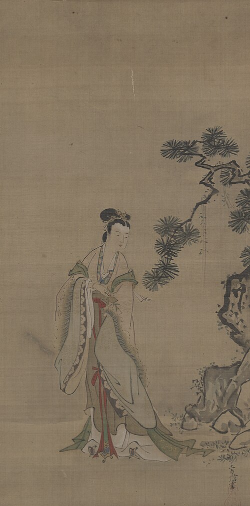 Xiwangmu (Seiobo) and a Pine Tree, , Kanō Tsunenobu