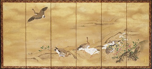 Reeds and Geese, , Kanō Tsunenobu