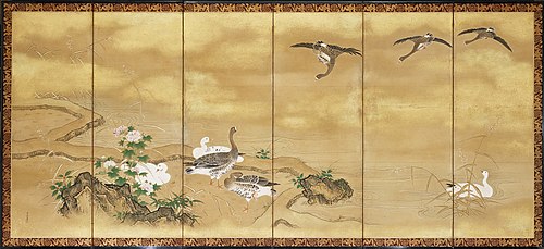 Reeds and Geese, , Kanō Tsunenobu