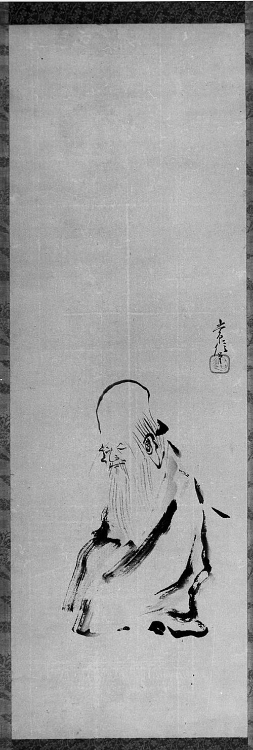 Painting of Jurōjin, 1690, Kanō Tsunenobu