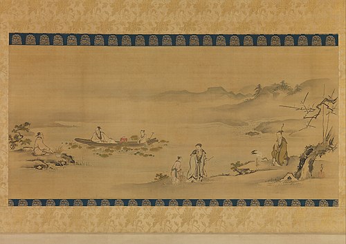 Four Admirers, 1690, Kanō Tsunenobu