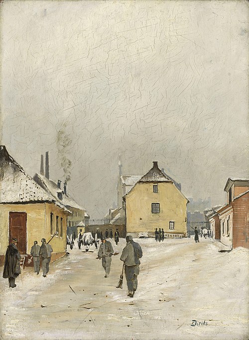 From the Jail at Akerhus, 1879, Karl Edvard Diriks