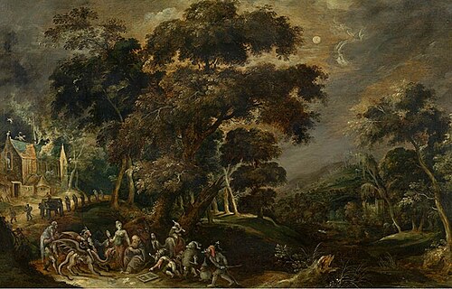 Landscape with the Temptation of Saint Anthony the Great, 1550, Kerstiaen de Keuninck