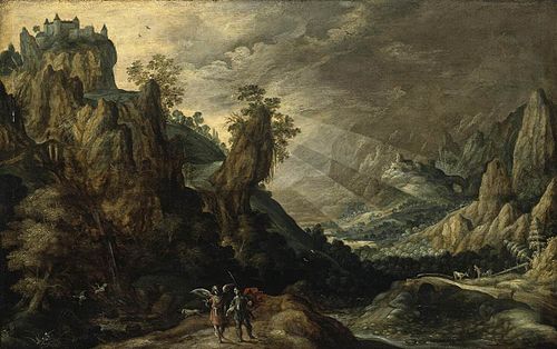 Landscape with Tobias and the Angel, 1550, Kerstiaen de Keuninck