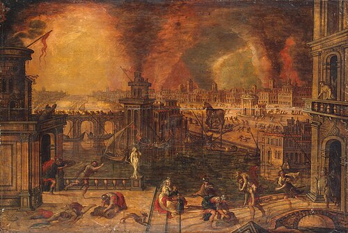 Fire of Troy, 1583, Kerstiaen de Keuninck