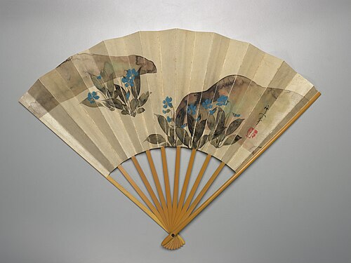 Flowers in the landscape, , Kiitsu Suzuki