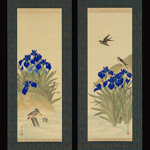Irises, 1855, Kiitsu Suzuki