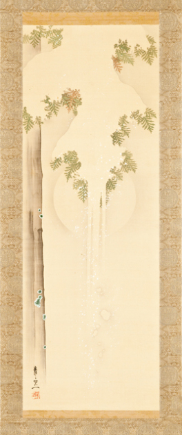 Snow on Cypress:  Full Moon, 1840, Kiitsu Suzuki
