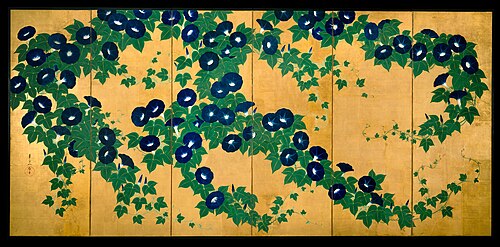 Morning Glories, 1850, Kiitsu Suzuki