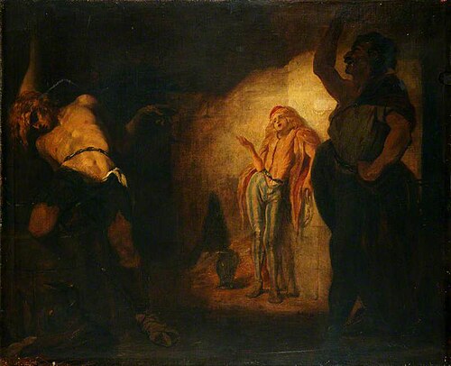 The Prisoner of Chillon, 1843, Ford Madox Brown