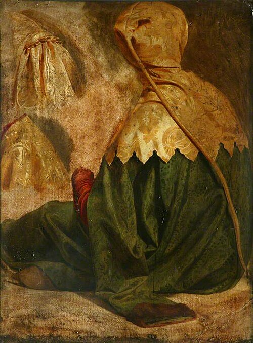 Study for 'Courtier in Yellow Hood' (Sir John Froissart), 1847, Ford Madox Brown