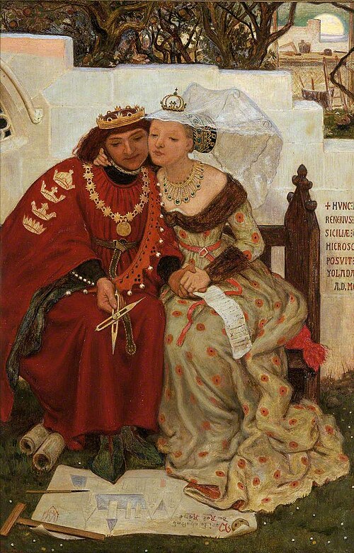 King René's Honeymoon: Architecture, 1864, Ford Madox Brown