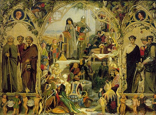 The Seeds and Fruits of English Poetry, 1849, Ford Madox Brown