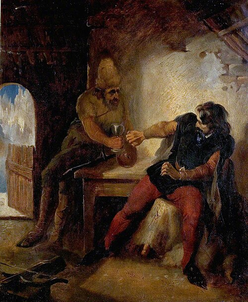 Manfred in the Chamois Hunter's Hut, 1850, Ford Madox Brown