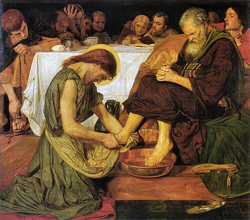 Jesus Washing Peter’s Feet, 1854, Ford Madox Brown