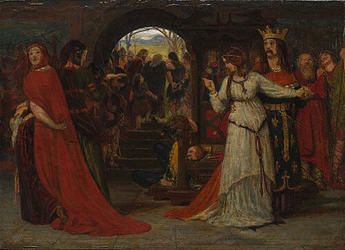 Cordelia Parting from her Sisters, 1854, Ford Madox Brown