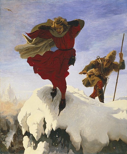 Manfred on the Jungfrau, 1842, Ford Madox Brown