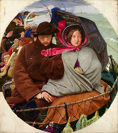 Adieu à l'Angleterre, 1853, Ford Madox Brown