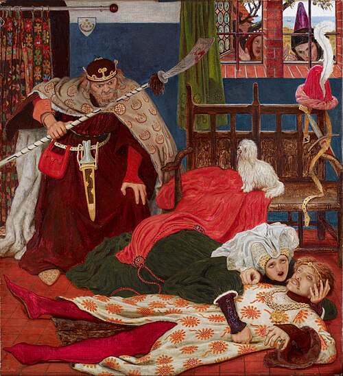 Death of Sir Tristram, 1864, Ford Madox Brown