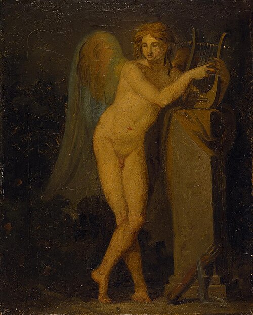Cupid Playing the Lyre., 1782, Nicolai Abraham Abildgaard