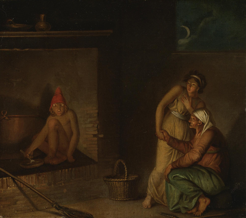 A nis eating his porridge, , Nicolai Abraham Abildgaard