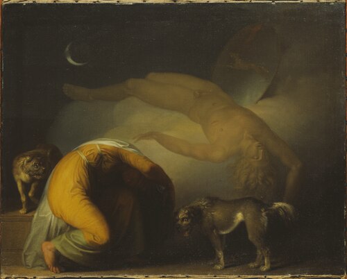 Le Fantôme de Culmin apparaît à sa mère, 1794, Nicolai Abraham Abildgaard