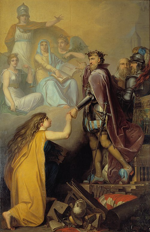 Christian III Succouring Denmark, 1780, Nicolai Abraham Abildgaard