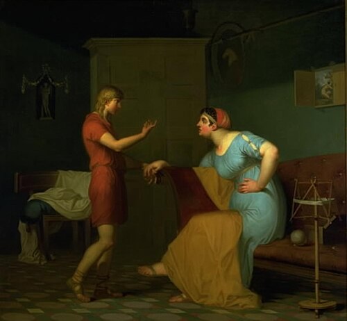 Papirius and his Mother, 1809, Nicolai Abraham Abildgaard