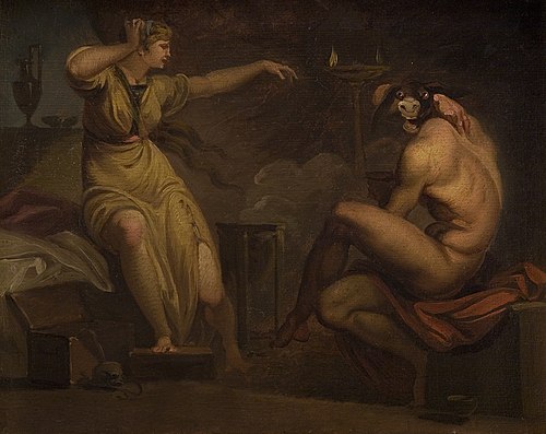 Fotis sees her Lover Lucius Transformed into an Ass. Motif from Apeleius' The Golden Ass, 1809, Nicolai Abraham Abildgaard