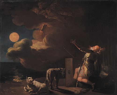 Fingal Sees the Ghosts of his Forefathers by Moonlight, 1782, Nicolai Abraham Abildgaard