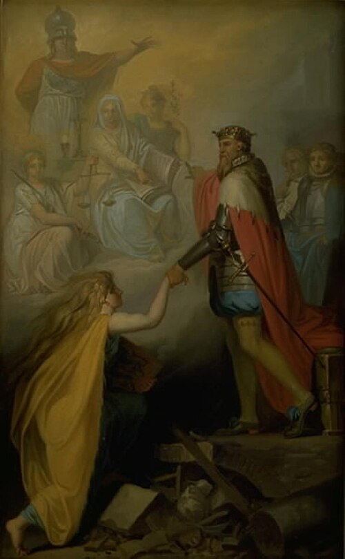 Christian III Succouring Denmark, 1780, Nicolai Abraham Abildgaard