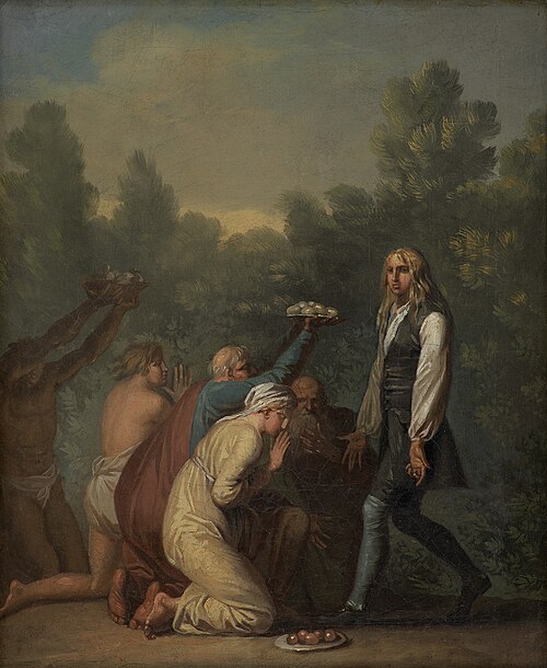 Niels Klim Receives the Homage of the Quamites., 1787, Nicolai Abraham Abildgaard