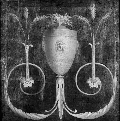 Ornamental panel, presumably a wall decoration., 1783, Nicolai Abraham Abildgaard
