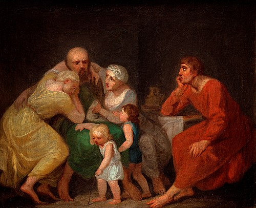 A farewell scene, 1783, Nicolai Abraham Abildgaard