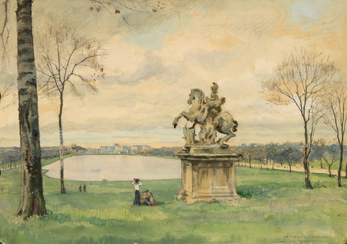Версаль. У Курцыя, 1898, Alexandre Nikolaïevitch Benois
